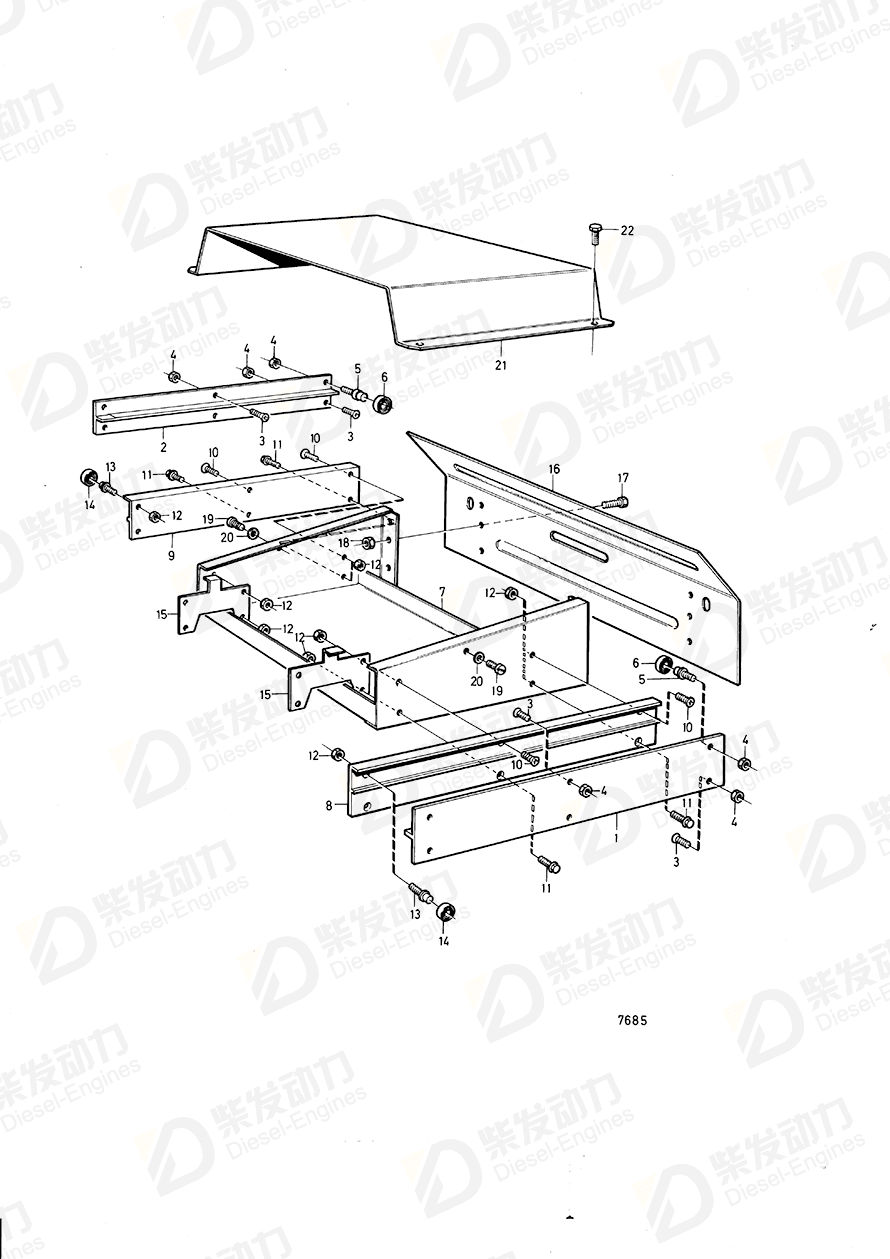 VOLVO Wing screw 965047 Drawing